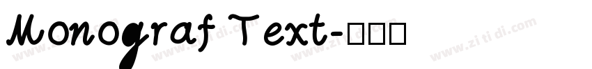 Monograf Text字体转换